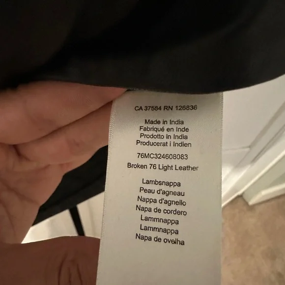 J.Lindeberg Black Leather Men's Jacket - Picture 6 of 6